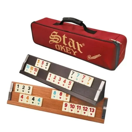 Star Premium Ahşap Okey Takımı Çantalı Açık Renk 1010365 